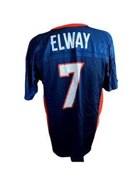 men's XL 44 Vtg Champion Denver Broncos Elway #7 NFL Jersey Mexico 1990's